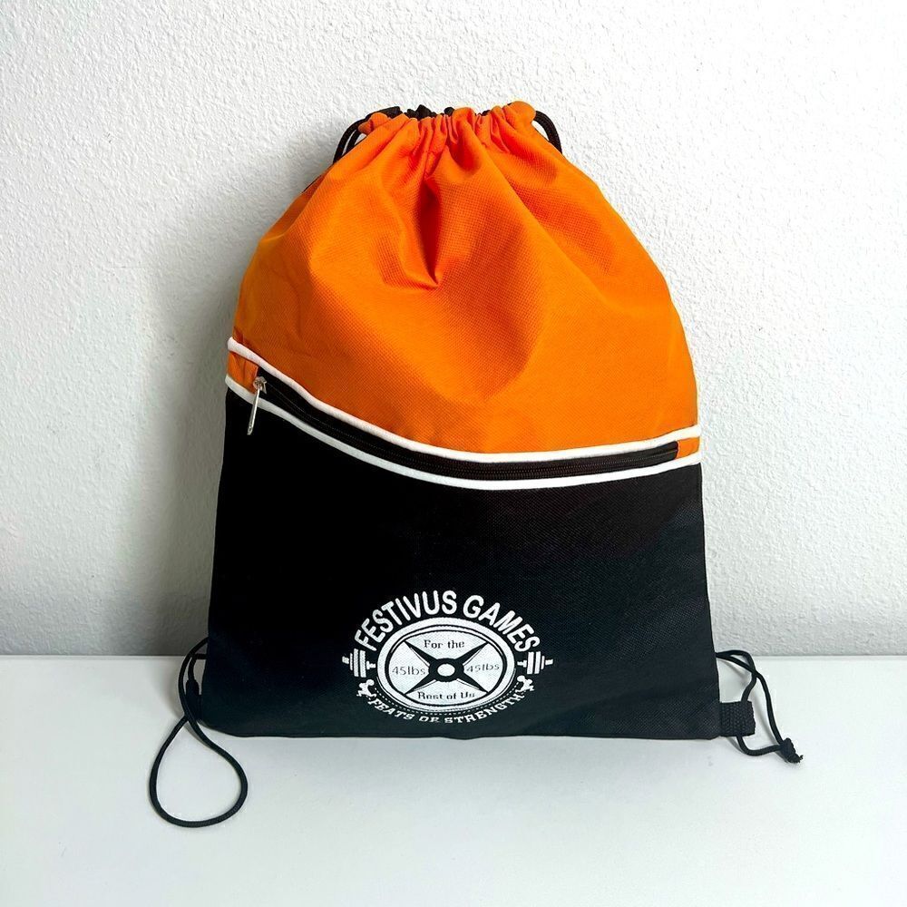 Festives Games Two-Tone Hit Sports Pack Polyester Drawstring Bags NWOT